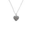 304 Stainless Steel Resin Heart Shape PVD Coated Resin Elegant Streetwear Shiny Waterproof Non Tarnish Plating Inlay Cuban Link Chain Curb Chain Pendant Necklace