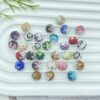 Wholesale 10cm Gradient Colorful Diamond Ball Full of Diamonds Straight Hole through Hole Colorful Soft Clay Fragrant Balala Ball Beads Loose Beads Factory