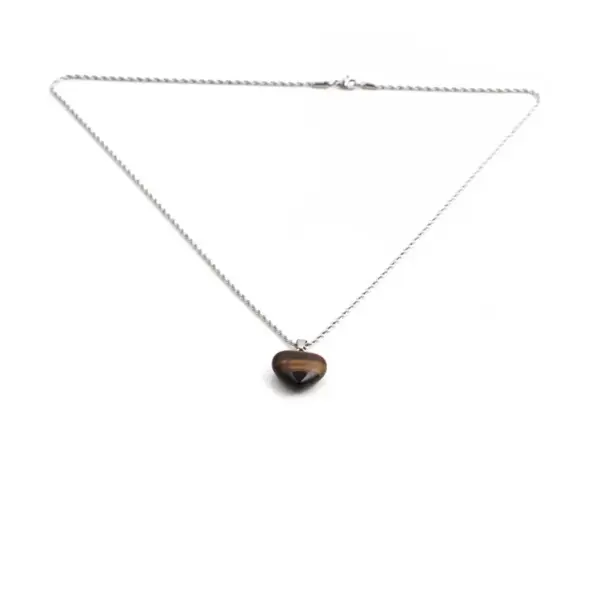 Wholesale Fashion Triangle Alloy Natural Stone Necklace In Bulk