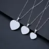 Wholesale Jewelry Simple Style Heart Shape 201 Stainless Steel Plating Necklace