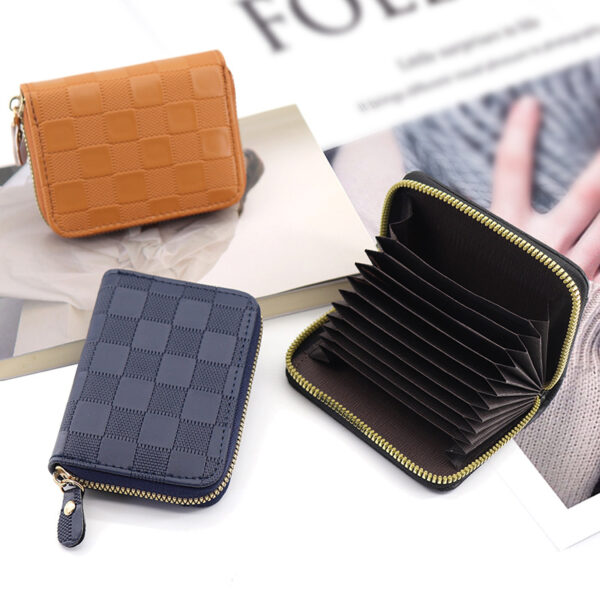 Wholesale Large-capacity plaid card holder