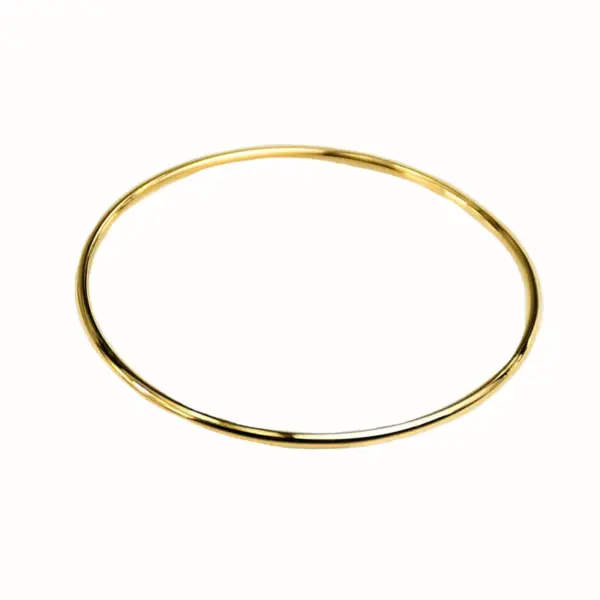 Wholesale PVD Coated Solid Color Stainless Steel Simple Style 304 Stainless Steel Bangle