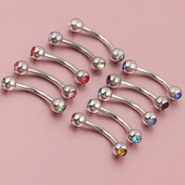 Wholesale Fashion Rhombus Stainless Steel Rhinestones Ear Studs 1 Piece