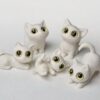 Wholesale 3D Printed Toy Figurine of a Big-Eyed Cute Cat