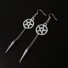 Wholesale Five-inted Star Sword Daer Earrings Gothic Diablo Sernatural wer Earrings Friendship Gift Manufacturers