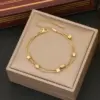 Wholesale PVD Coated 18K Gold Real Gold Plated Geometric Stainless Steel Simple Style Waterproof Non Tarnish 304 Stainless Steel Bracelets