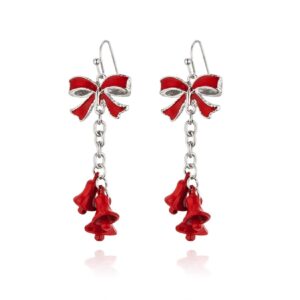 Wholesale Christmas Bow Bell Earrings