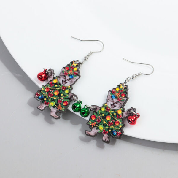 oly-0440b22b266bd27f14ab311e452ca49b Wholesale Christmas Chicken Bell Acrylic Earrings