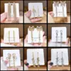 Wholesale Fashion Tassel Butterfly Bow Knot Copper Inlay Artificial Pearls Rhinestones Earrings 1 Pair