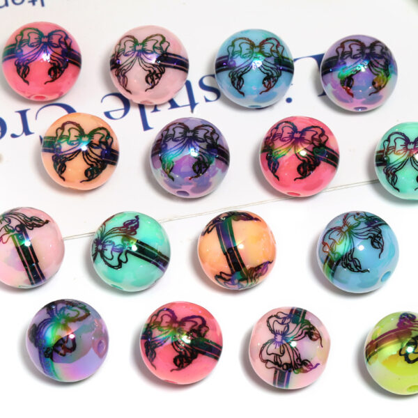 Wholesale Princess ribbon bow printed beaded