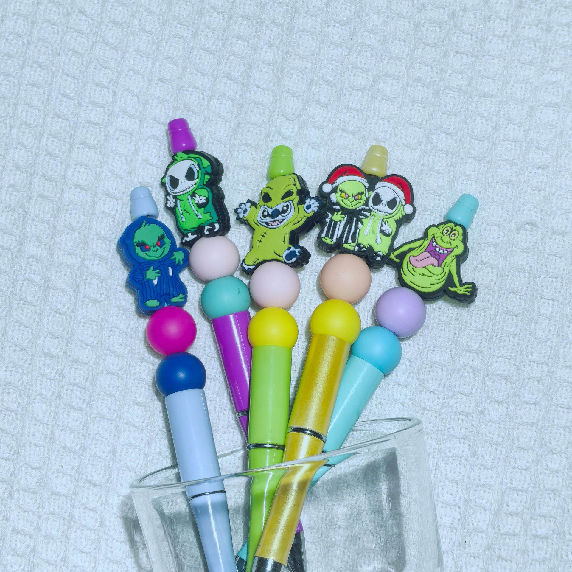 Wholesale Cross-Border Hot-Selling New Products: Series Silicone Cartoon Beads Beading Factory Wholesale Ready Stock