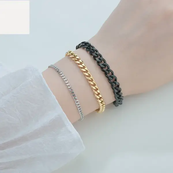 Vacuum Plating 18K Gold Lines 667 Stainless Steel Stainless Steel Fashion 667 Stainless Steel Bracelets