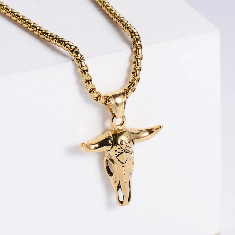 Wholesale Stainless Steel 18K Gold Plated Retro Plating Animal