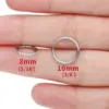 Wholesale G23 Titanium Embedded Zirconia Seamless Simple Personality Piercing Ear Bone Ring Nose Ring Body Piercing Round Design Unisex