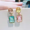 Wholesale European And American Baroque Earrings Designer Color Copper Earrings