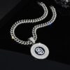 oly-0491e9c5662f95af0f5ef285275e03a1 Wholesale Accessories Fashion Colorful Oil Dripping Baseball Team Padres Pendant Necklace Men's Hip-Hop Full Diamond Cuban Chain