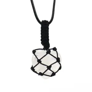 Black Woven White Crystal (2.5cm)