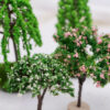 Wholesale Miniature garden mini simulation landscape tree plastic building model tree OB11 micro landscape scene production materials