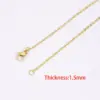 Fashion Solid Color Titanium Steel Plating Necklace