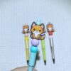 Wholesale Cross-Border Hot-Selling New Products: Little Fox Silicone Cartoon Beads Beads Factory Wholesale Ready Stock