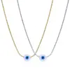 Wholesale PVD Coated Real Gold Plated Devil'S Eye Stainless Steel Vacation Streetwear Waterproof Non Tarnish 304 Stainless Steel Pendant Necklace