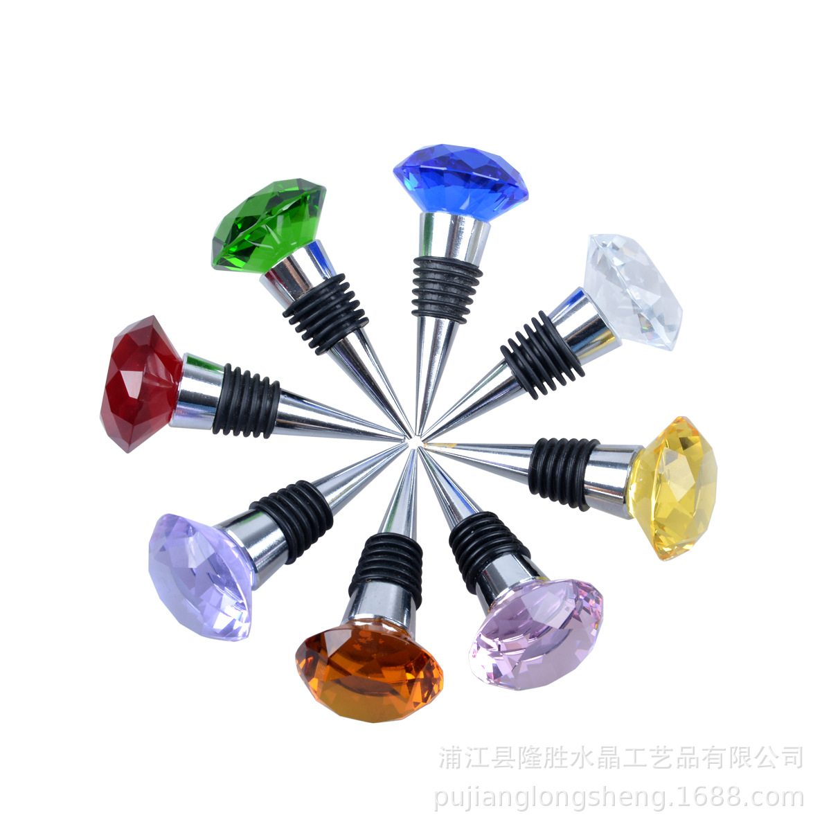 Wholesale 40mm crystal diamond wine bottle stopper a generation of wine bottle cap kitchen splies