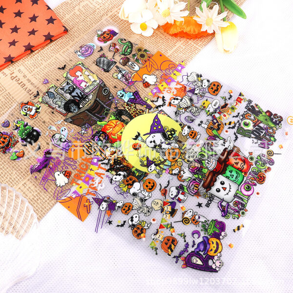 oly-04bad314644111019cd33904762f9bb1 Wholesale Cartoon UV Halloween 16oz Transfer Sticker, Crystal Sticker, Peel-off Crystal Label with Text Retention, Glass Sticker