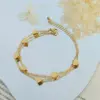 oly-04e12d21d91a79be2b0cd45e459ce8fc Wholesale PVD Coated Real Gold Plated 18K Gold Heart 304 Stainless Steel Fashion Waterproof Non Tarnish 304 Stainless Steel Bracelets