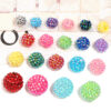 Wholesale Colored diamond studded bead