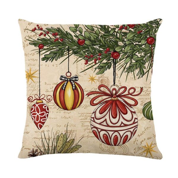 Wholesale Christmas series of cushion covers, Santa Claus and snowman holiday decorations, sofa cushion covers, linen pillowcases