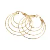 Wholesale Exaggerated Water Droplets Plating Stainless Steel No Inlaid 18K Gold Plated Earrings