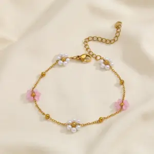 Bracelets-Purplish / White