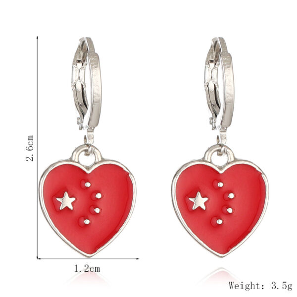 oly-04f953f2327fb830ac3ade47ff83c861 Wholesale National flag heart earrings