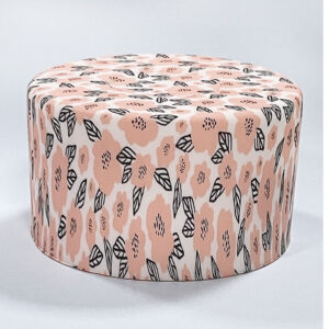 Hand-painted pink flower (7.5CM)