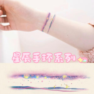 Wholesale Star Sea Bracelet Color Tattoo Sticker Waterproof Long-lasting Women's Trendy New Student Sweet Cool Personality INS Sticker
