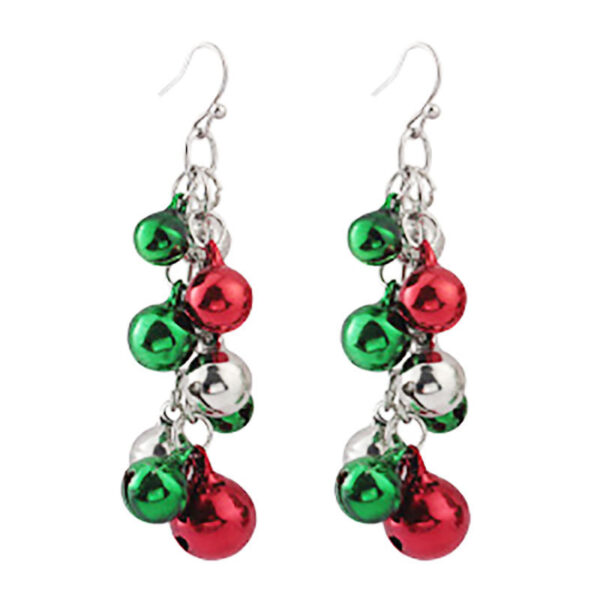 Wholesale Spiral Christmas Tree Bell Earrings