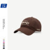 Wholesale High Quality Street Trendy Brand Letter Embroidered Baseball Cap Unisex Couple Korean Style Soft Top Cap Shows Small Face
