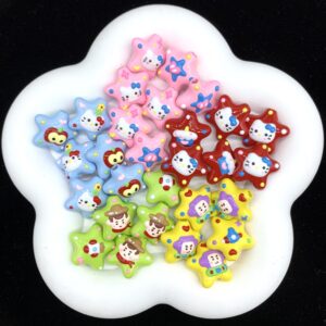 Wholesale Colorful star bead