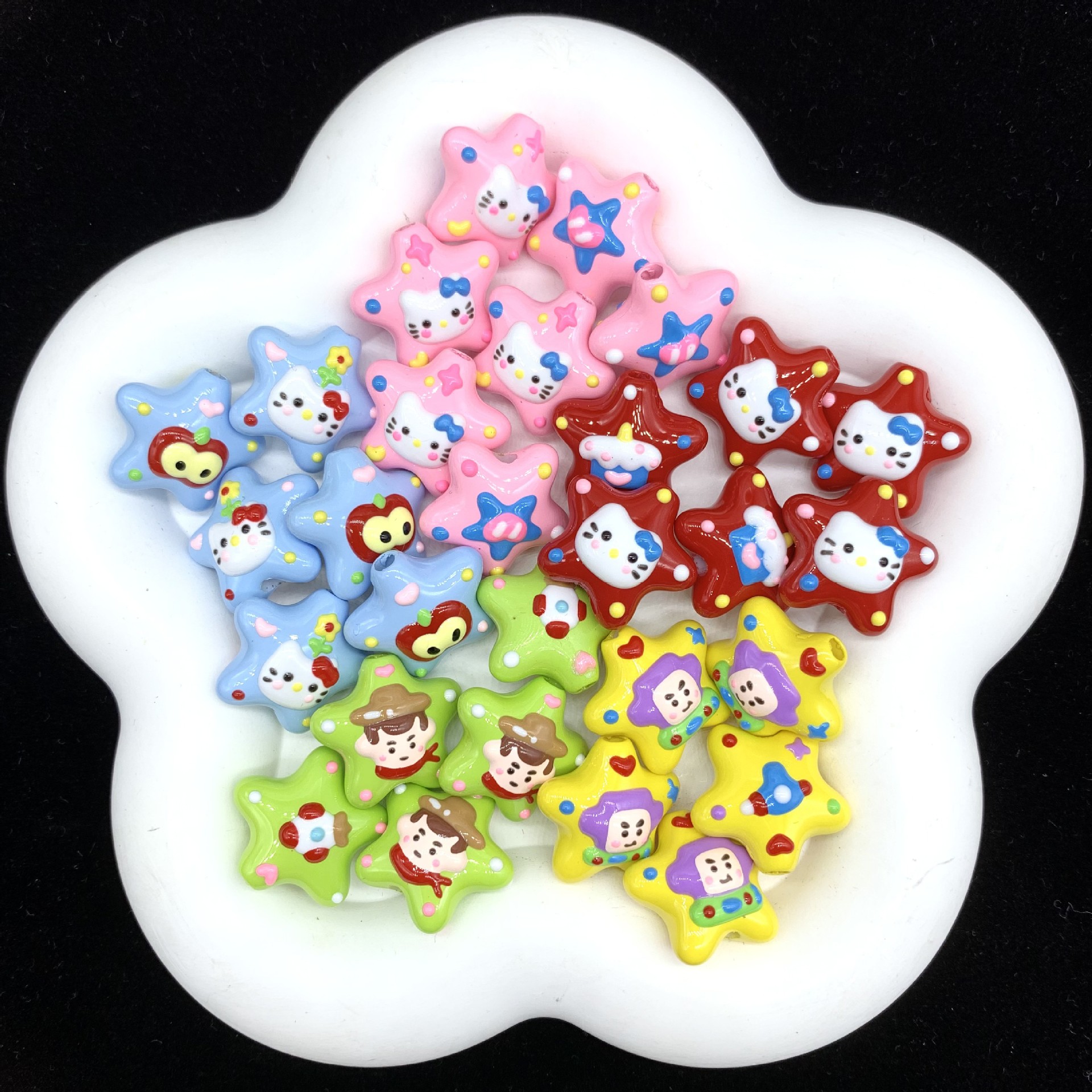 Wholesale Colorful star bead