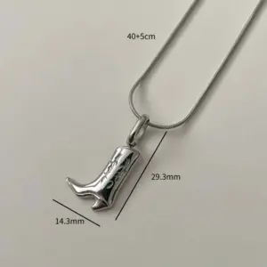 Wholesale Copper 18K Gold Plated Simple Style Plating Boots Earrings Necklace