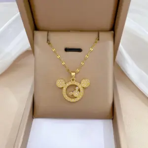 225-4 Hollow Necklace-Gold