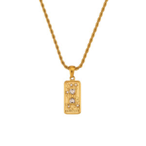 Tarot Twist Chain Necklace-Gold-Carpe Diem