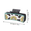 Wholesale Western Cowboy Style Sunflower Cow Pattern Leather Women's Hairpin Grabber Shark Clip Hair Accessories Clip Cross-Border European and American