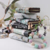Wholesale printing card organ storage bag change card clip bag haze silicone beads beaded