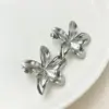 Wholesale PVD Coated Real Gold Plated 14K Gold Flower 304 Stainless Steel Elegant Classical Sweet Waterproof Non Tarnish Ear Studs