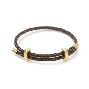 Black Gold Thread / Titanium Steel 18K Gold Material