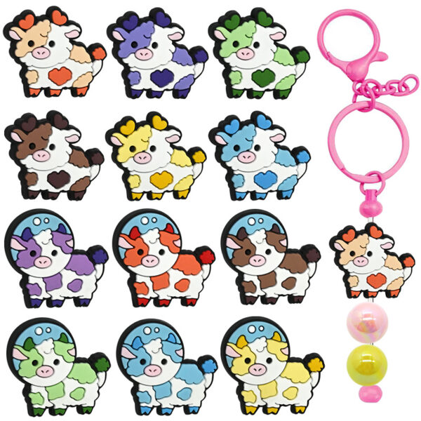 oly-052b143b24b90f03c7936ae72b19ae6d Wholesale Random 100pcs Cow and Yak Pen Beads PVC Beads