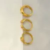 PVD Coated 18K Gold Plated Geometric 304 Stainless Steel IG Style Waterproof Non Tarnish Open Ring