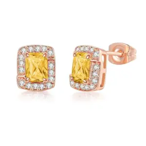 Rose Gold + Yellowstone Earrings