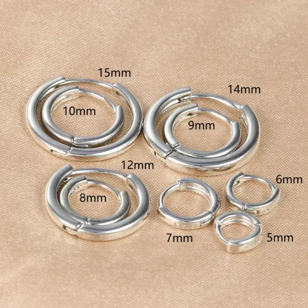 Wholesale 1 Piece Simple Style Circle Plating Copper Earrings